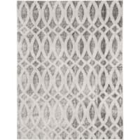 (D440) Sophelia Grey & Ivory Tufted Runner With Non-Slip Back, 2x7