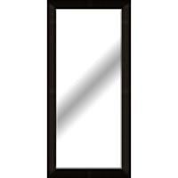 Tiered Black Framed Beveled Leaner Mirror, 31x65