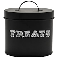 Dog Treats Black Treat Canister
