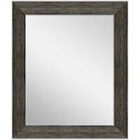 Janet Brown & Black Rectangle Wall Mirror, 16x20
