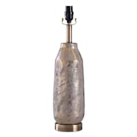 Grey & Gold Ceramic Medium Table Lamp Base, 21"