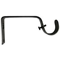 1" Bronze Single Curtain Rod Bracket