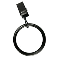 7-Piece 3/4" Bronze Clip Curtain Rings