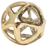Gold Ceramic Sphere, 3.5"