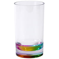 Clear Acrylic with Rainbow Finish Double Old Fashioned Glass, 16oz