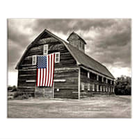 Americana Barn Textured Canvas Wall Art, 16x20