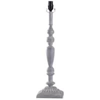 Grey Resin Buffet Lamp, 22.5"