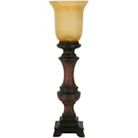 23in. Brown Glass Uplight