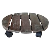 Brown Wooden Garden Plant Dolly, 14"