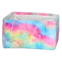Kids Rainbow Plush Storage Bin, Large