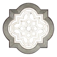 Wood & Metal Dimensional Medallion Wall Decor, 34"