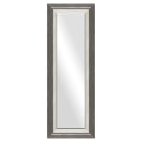 Black & Grey Leaner Mirror, 17x53