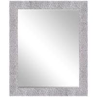 Mason White Rectangle Wall Mirror, 28x33