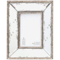 Antiqued Mirror Tabletop Picture Frame, 4x6