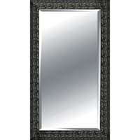 Framed Black Leaner Mirror, 32x66