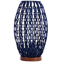 Blue Bamboo Uplight, 16"