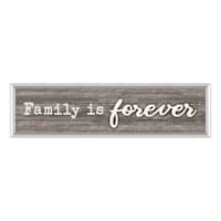 Framed Family Is Forever Textured Wall Sign, 8x30