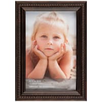 Thin Bronze Beaded Tabletop Picture Frame, 4x6