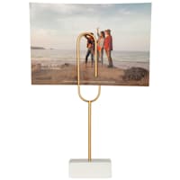 Gold Metal Paperclip Picture Stand