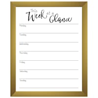 This Week at a Glance Dry Erase Memo Board, 21x17