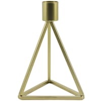 Metal Geo Taper Candle Holder, Small
