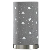 Grey Stars Fabric Uplight, 12"