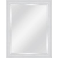 White Wood Gallery Framed Wall Mirror, 36x46
