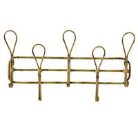 Found & Fable Metal Yellow Bamboo-Look Wall Hook, 24x13