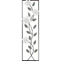 Vertical White Flower Branch Wall Decor, 10x36