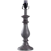 Grey Wash Accent Lamp Base, 16"