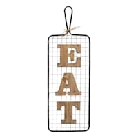 Eat Kitchen Wall Sign, 9x28