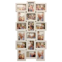 18-Opening White Collage Picture Frame, 18x35