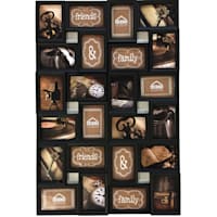 24-Opening Black Collage Picture Frame, 35x23
