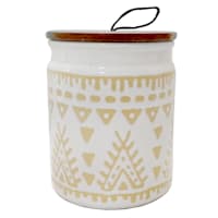 Ivory Tribal Canister, Small