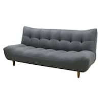 Arya Grey Fabric Tufted Sofa Bed