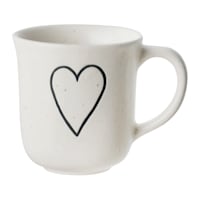 Honeybloom Farmhouse Speckled Heart Stoneware Mug