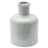 Honeybloom Neutral Crackle Ceramic Vase, 7.5"