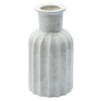 Neutral Crackle Ceramic Vase, 9.5"