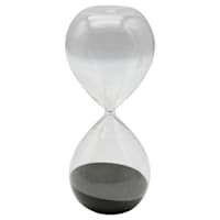 Black Sand Hourglass, 8"
