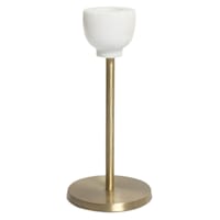 Marbled Brass Candle Holder, 6"