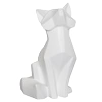 White Fox Figurine, 6"