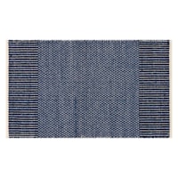 Amena Dark Sapphire Patterned Accent Rug, 2x4