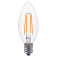 2-Pack Filament Candle Bulb 4W 120V 4000K Clear Dimmer 320Lm E12