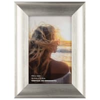 Silver Scoop Profile Tabletop Picture Frame, 4x6