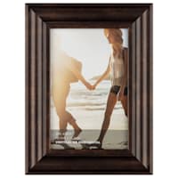 Bronze Ridged Scoop Profile Tabletop Picture Frame, 4x6