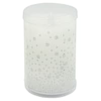 Silver Wax LED Pillar Candle with 6 Hour Timer, 3x4