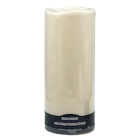 Ivory LED Pillar Candle with 6 Hour Timer, 12"