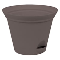 Flat Grey Self-Watering Outdoor Flare Planter, Medium