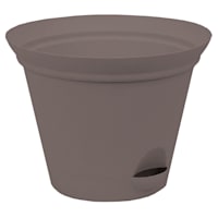 Flat Grey Self-Watering Outdoor Flare Planter, Small