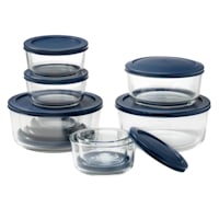 20-Piece Round Glass Food Storage Set with Lids